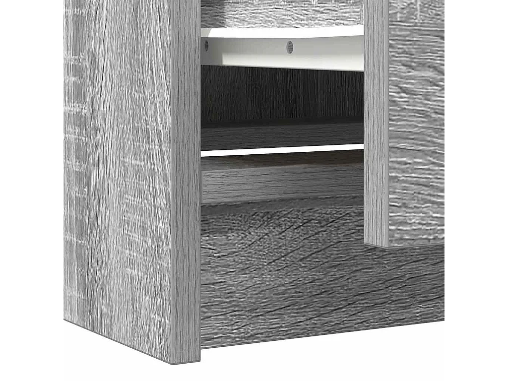 Meuble TV sonoma gris 40x35x54 cm bois d'ingénierie