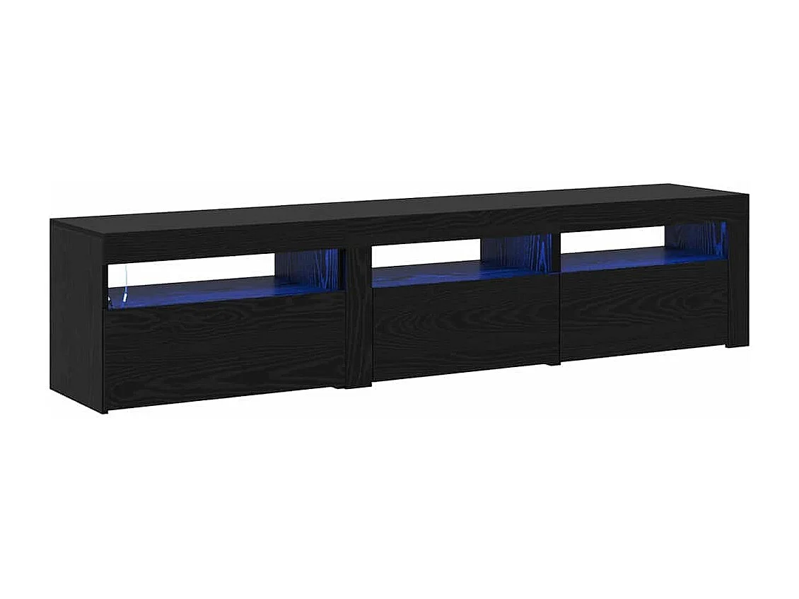 Meubles TV 2 pièces Chêne noir 180 x 35 x 40 cm Bois d'ingénierie