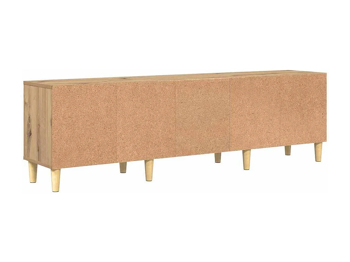 Meuble TV chêne artisanal 150 x 30 x 45 cm Bois d'ingénierie