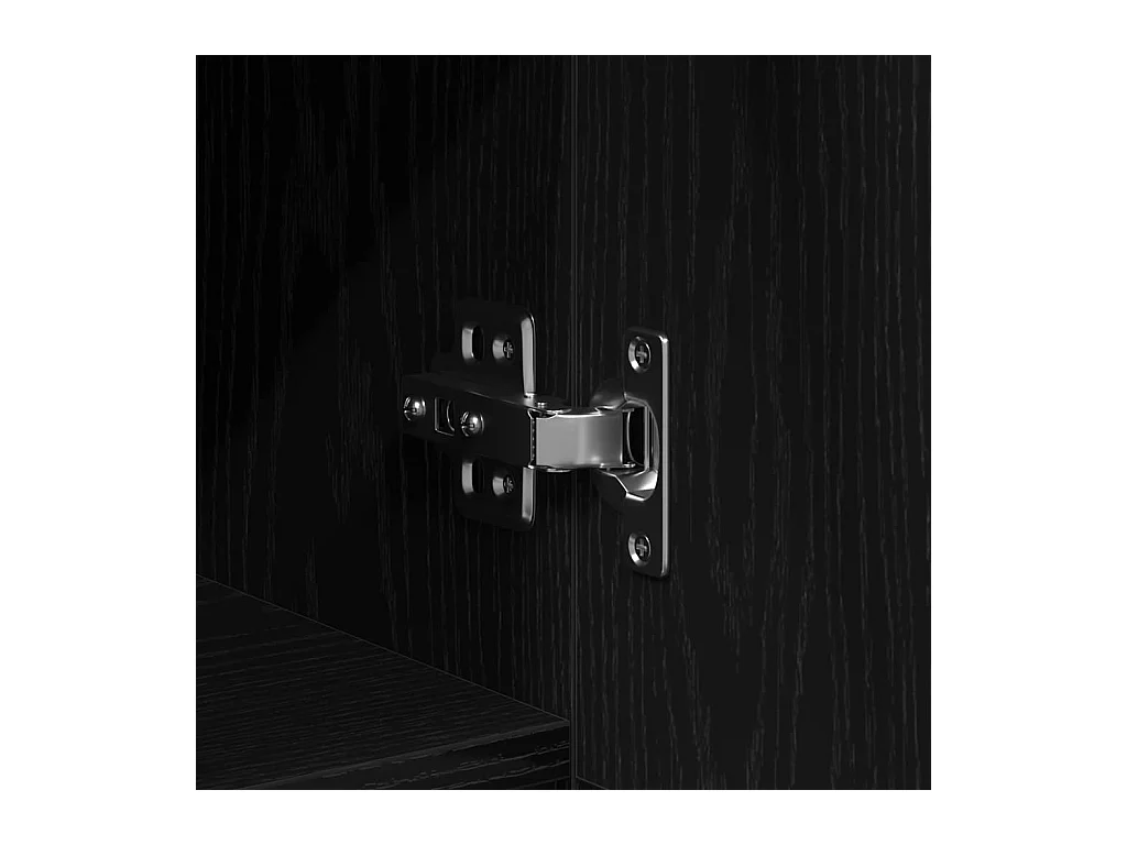 Meuble TV Chêne noir 150 x 30 x 50 cm Bois d'ingénierie