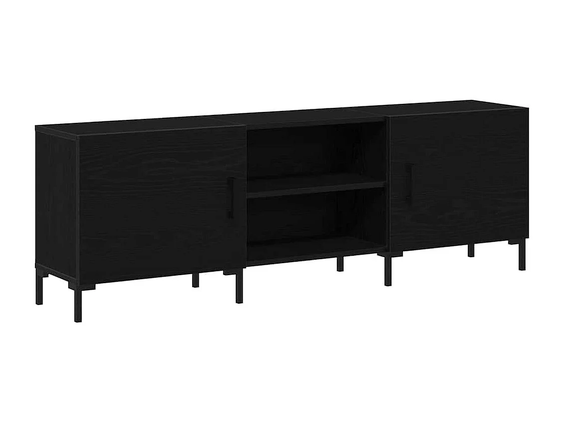 Gabinete para TV Carvalho preto 150 x 30 x 50 cm