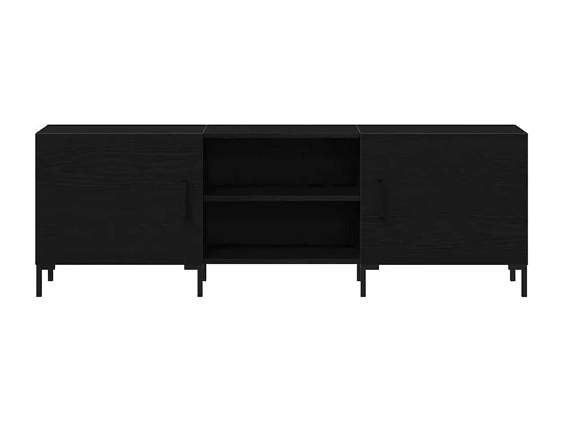 Gabinete para TV Carvalho preto 150 x 30 x 50 cm