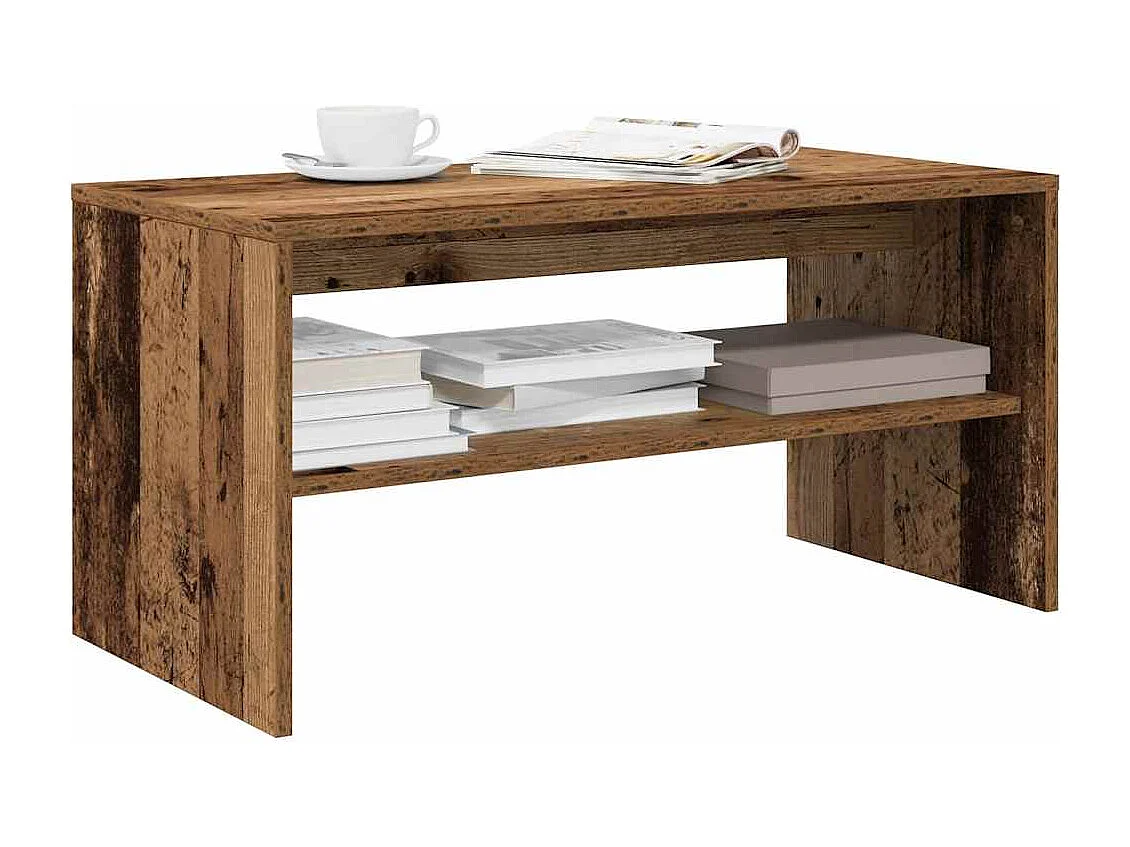 Mueble para TV madera contrachapada envejecida 80x40x40 cm