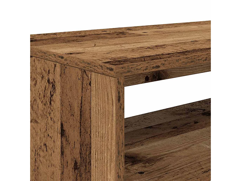Mueble para TV madera contrachapada envejecida 80x40x40 cm