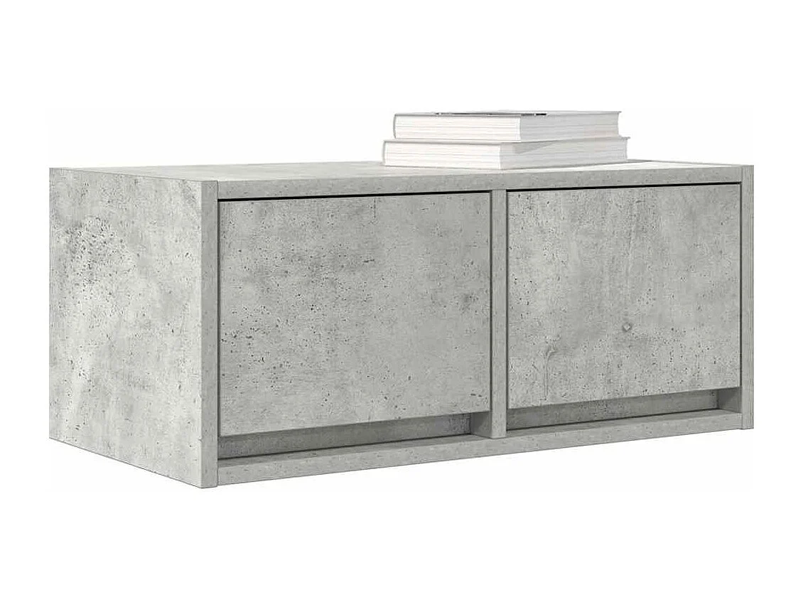 Meubles TV 2 pièces gris béton 60x31x25,5 cm bois d'ingénierie