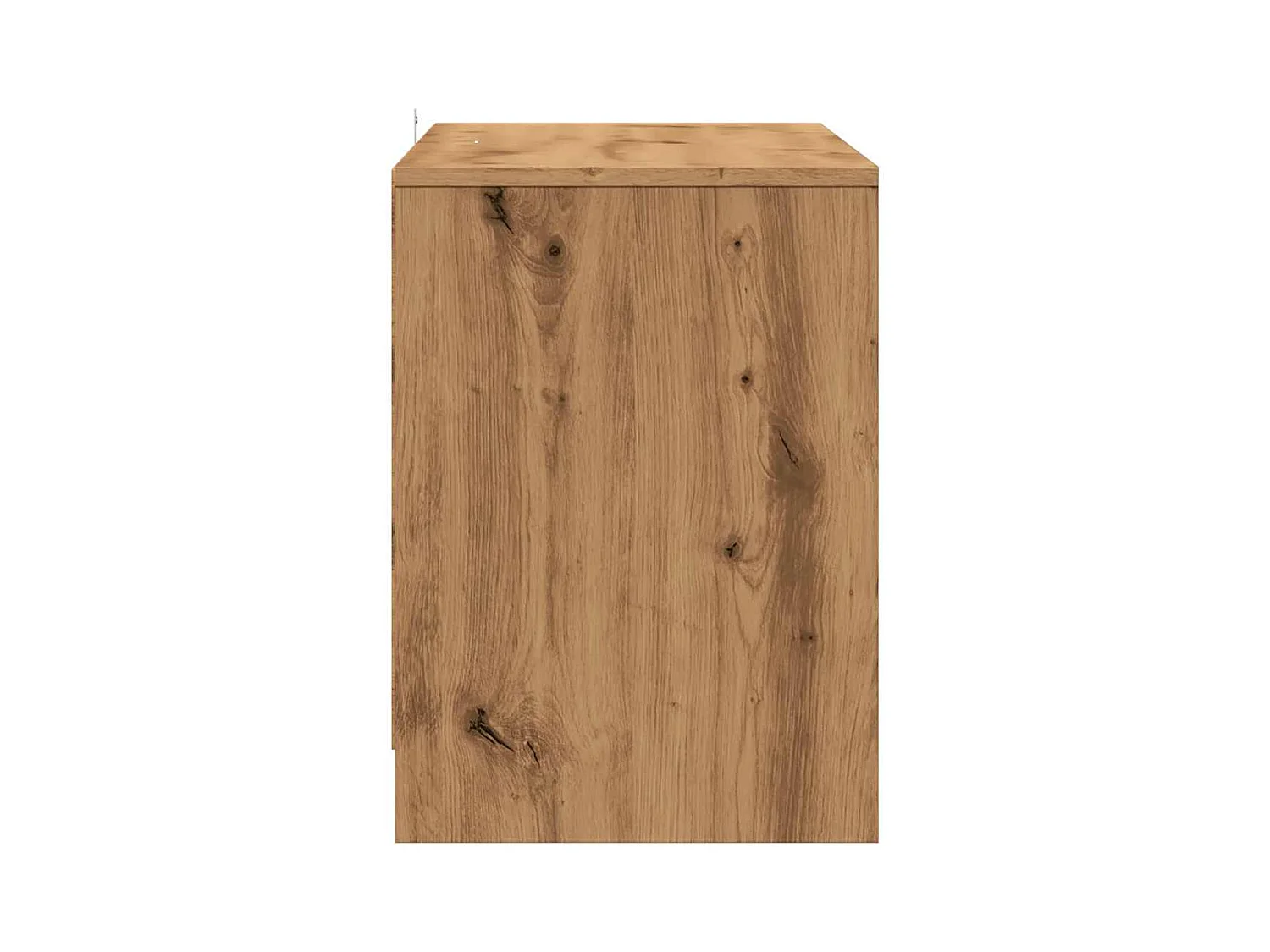 Meuble TV chêne artisanal 102x37,5x52,5 cm bois d'ingénierie