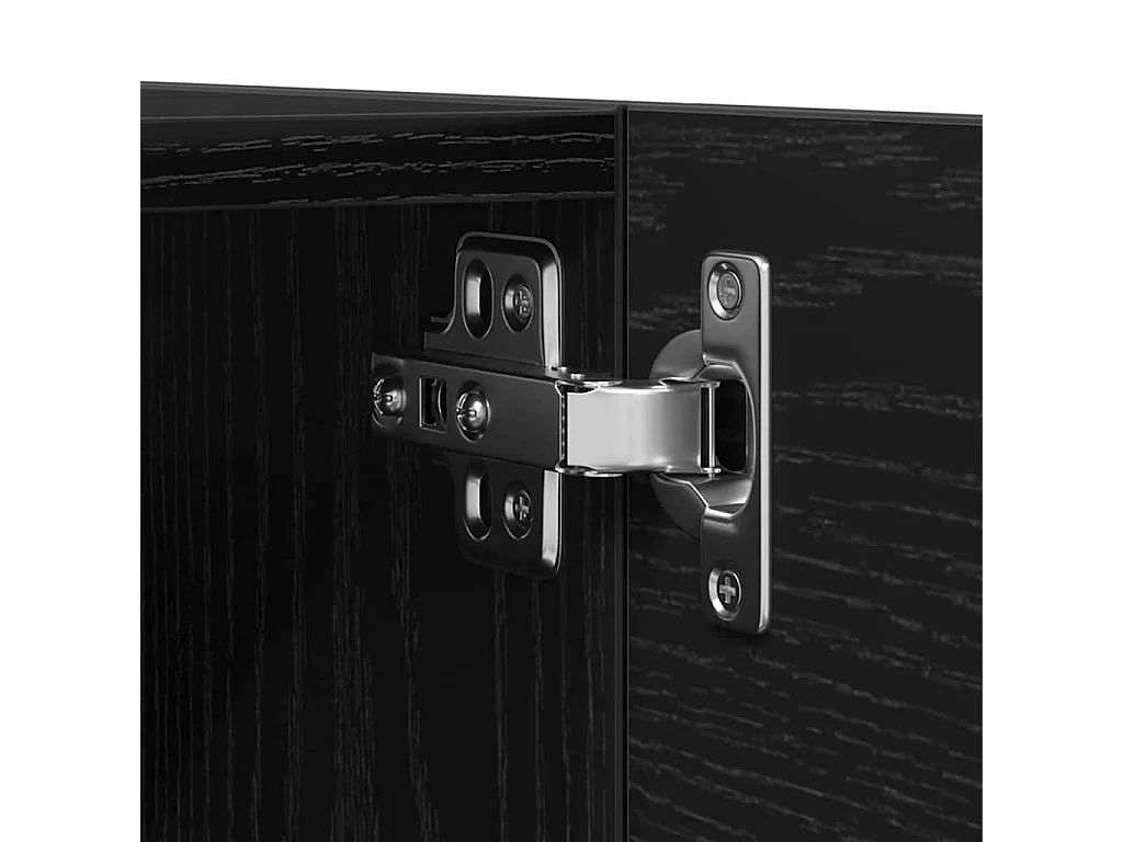 Meuble TV Noir 30.5 x 30 x 30 cm Bois d'ingénierie