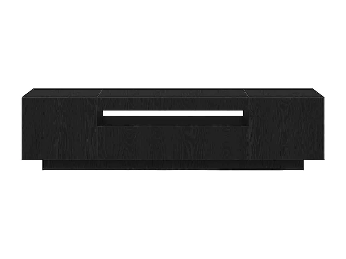 Meuble TV Noir 160 x 35 x 40 cm Bois d'ingénierie