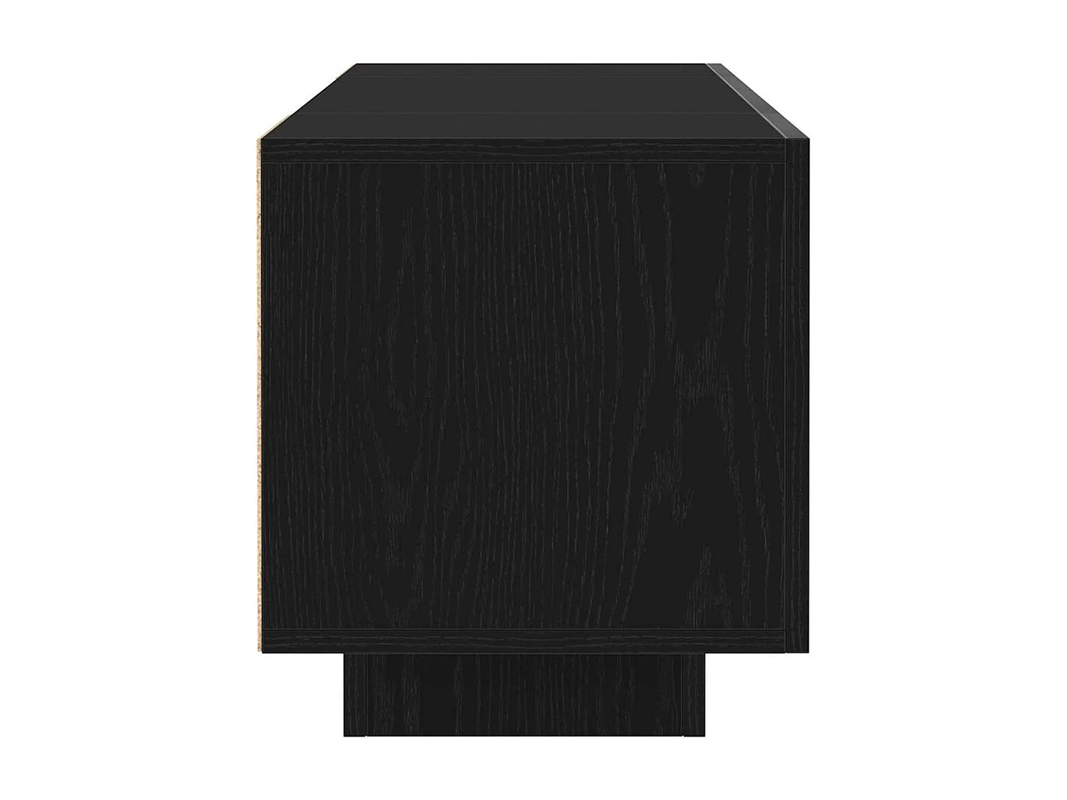 Meuble TV Noir 160 x 35 x 40 cm Bois d'ingénierie