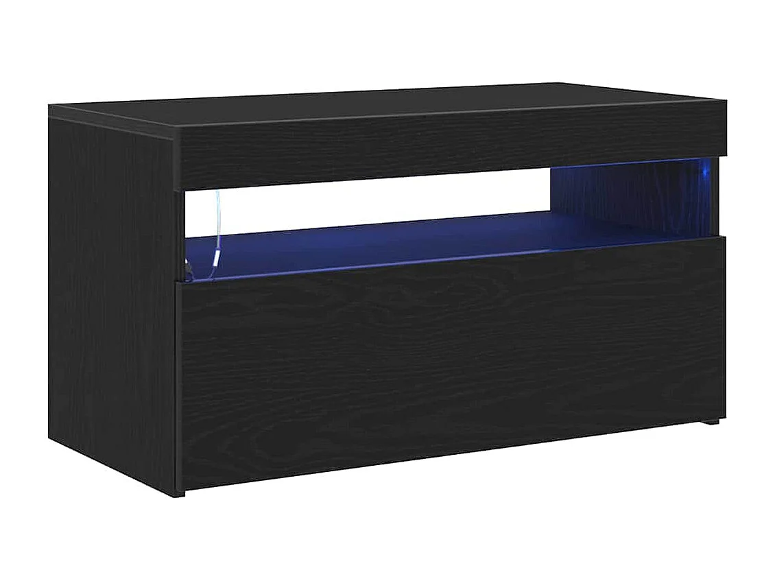 Meuble TV 2 pièces Noir 75 x 35 x 40 cm Bois d'ingénierie