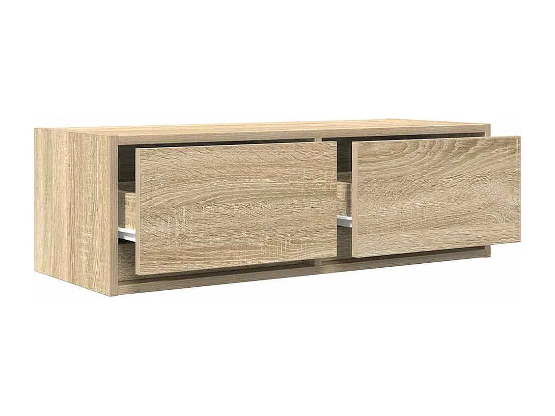 Meuble TV chêne sonoma 80x31x25,5 cm bois d'ingénierie