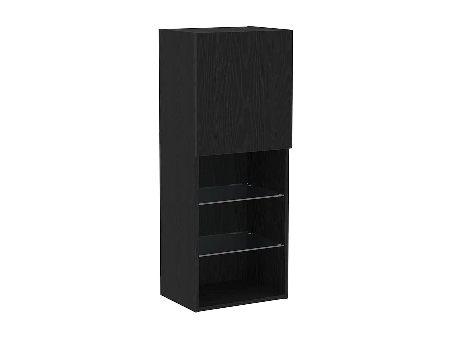 Gabinete para TV 4 peças Carvalho preto 40.5 x 30 x 102 cm