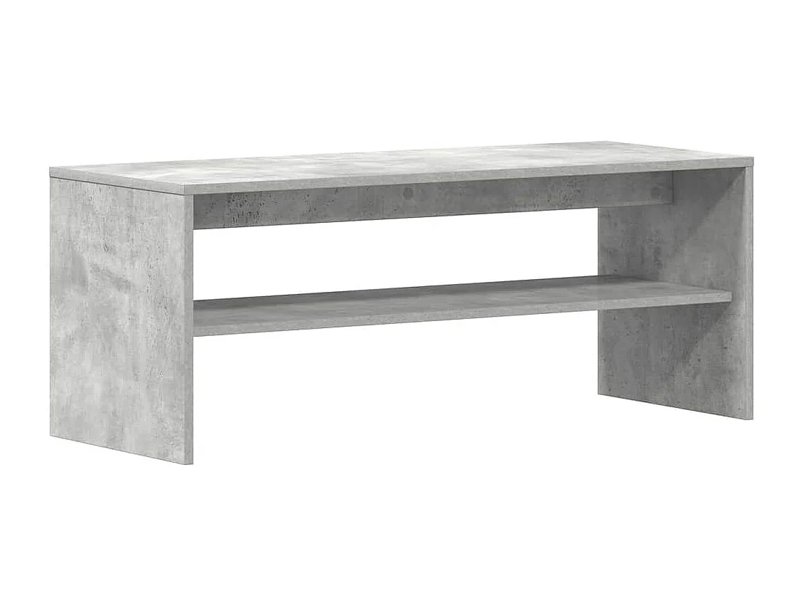 Meuble TV Gris béton 100 x 40 x 40 cm Aggloméré
