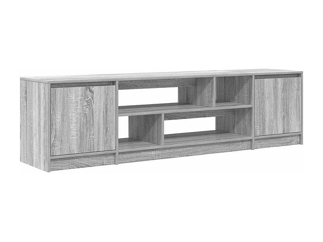 Meuble TV sonoma gris 188,5x41x50 cm bois d'ingénierie