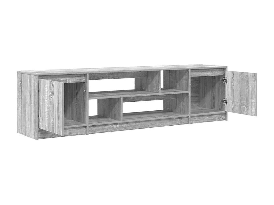Meuble TV sonoma gris 188,5x41x50 cm bois d'ingénierie
