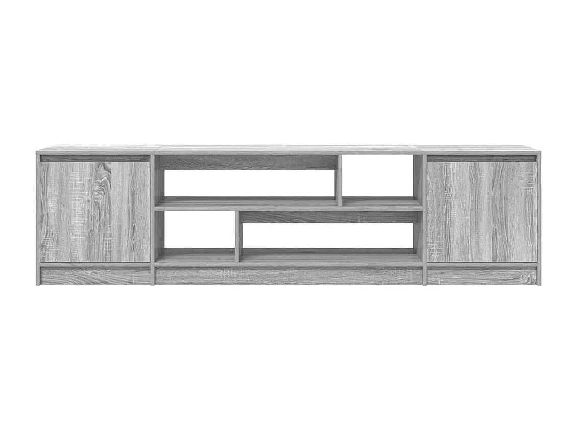 Meuble TV sonoma gris 188,5x41x50 cm bois d'ingénierie
