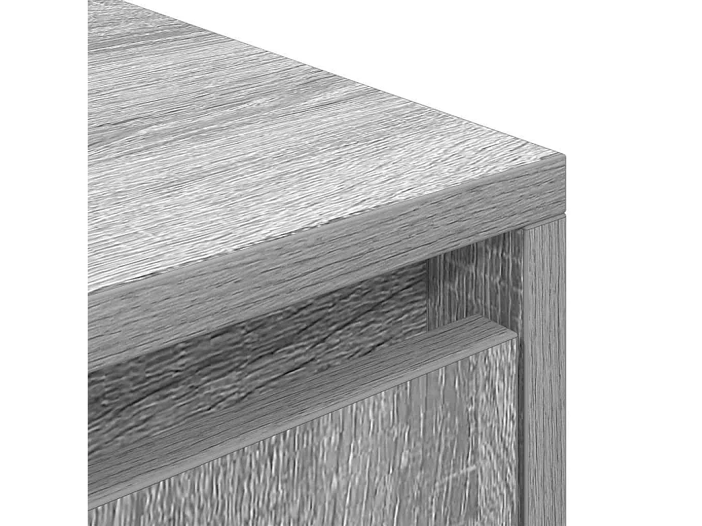 Meuble TV sonoma gris 188,5x41x50 cm bois d'ingénierie