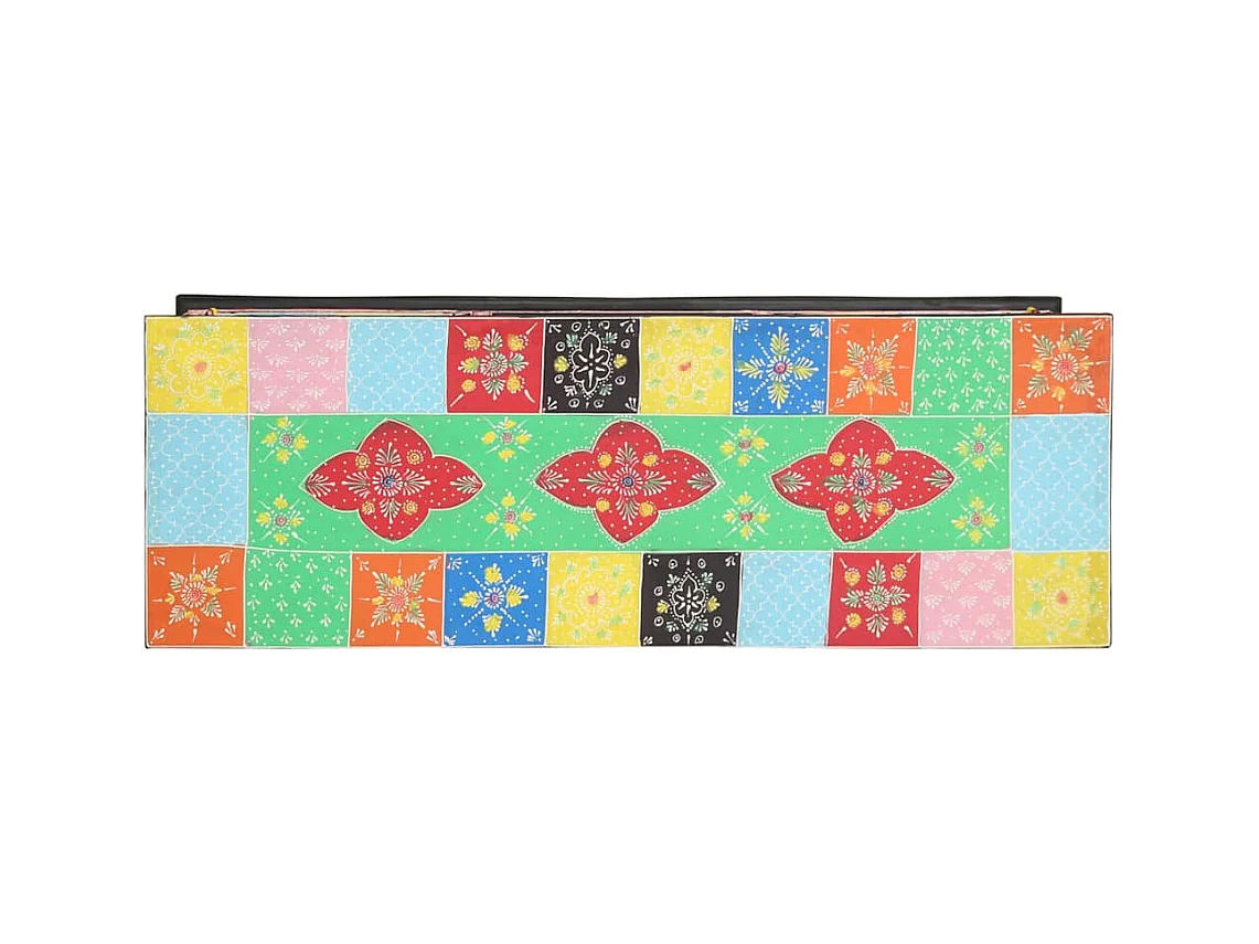 Meuble TV Multicolore 100 x 35 x 50 cm Bois de manguier massif