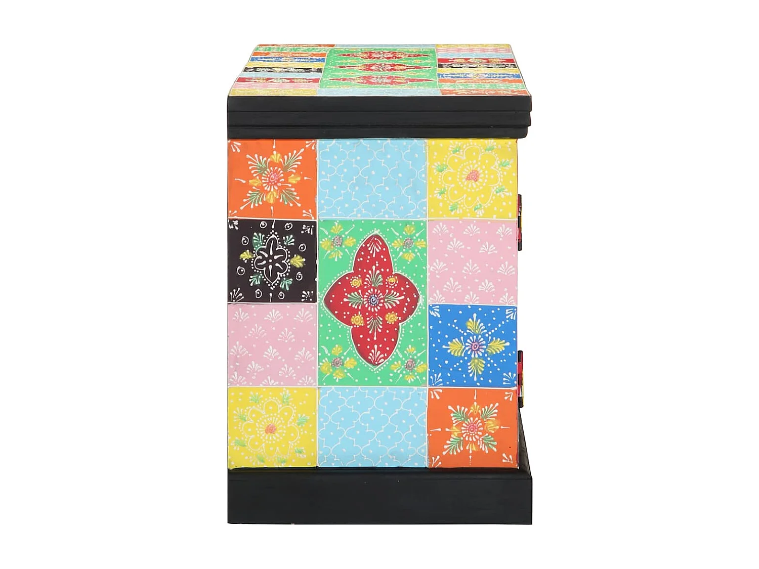 Meuble TV Multicolore 100 x 35 x 50 cm Bois de manguier massif