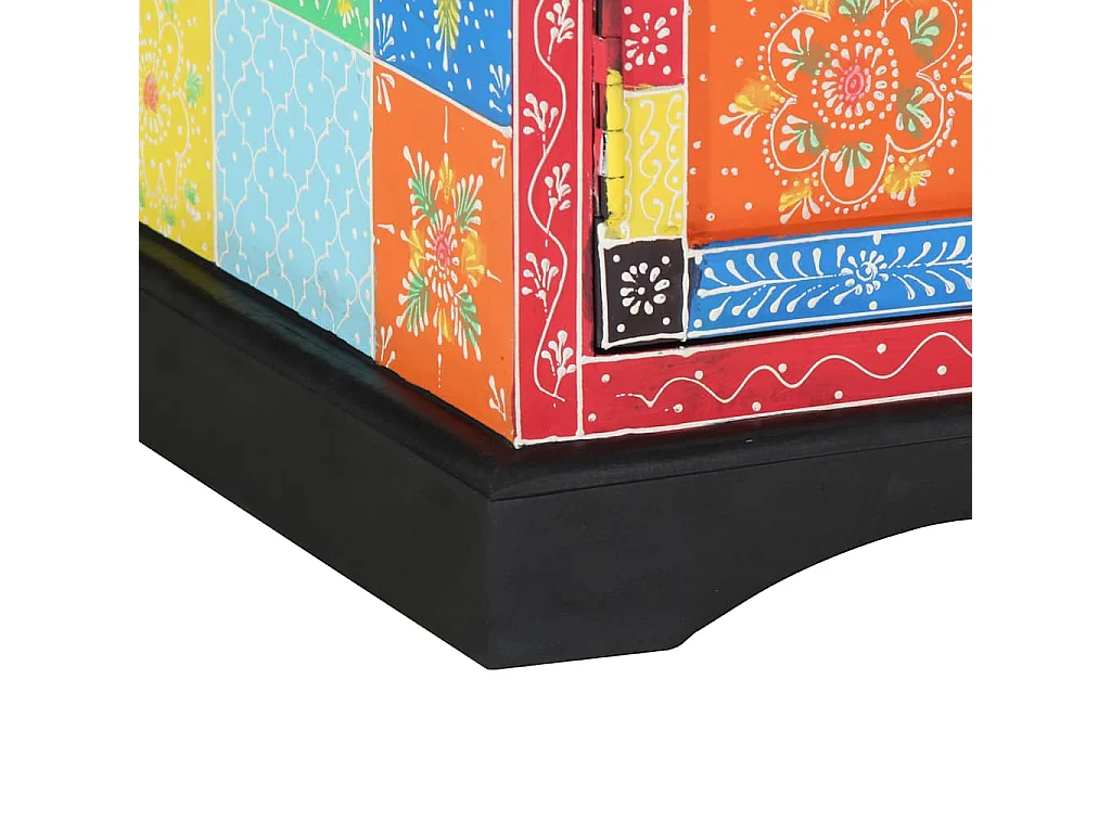 Meuble TV Multicolore 100 x 35 x 50 cm Bois de manguier massif