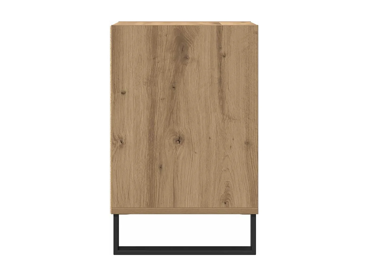 Meuble TV chêne artisanal 100x35x55 cm bois d'ingénierie