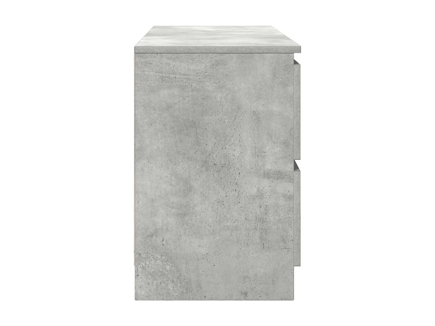 Meuble TV gris béton 100x35x54 cm bois d'ingénierie
