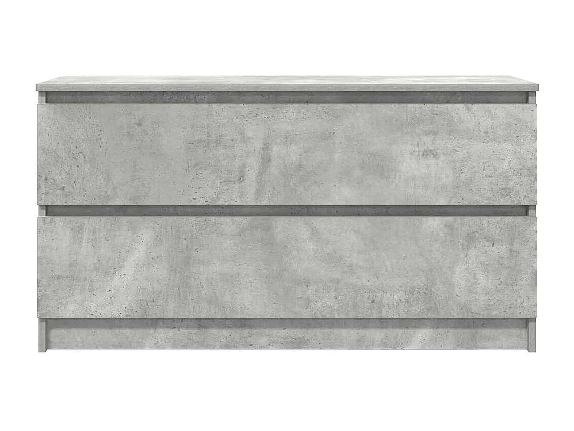Meuble TV gris béton 100x35x54 cm bois d'ingénierie