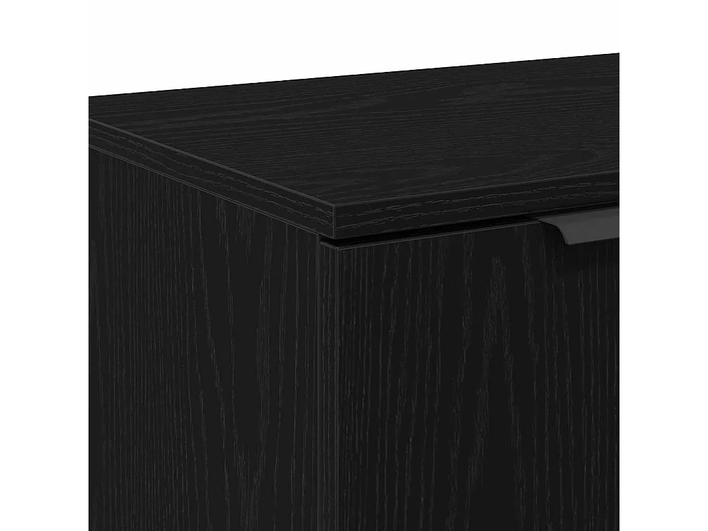 Meuble TV Chêne noir 102 x 35 x 36,5 cm Bois d'ingénierie