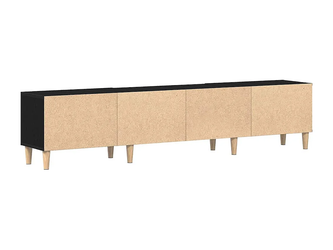 Meuble TV Chêne noir 180 x 31.5 x 40 cm Bois d'ingénierie