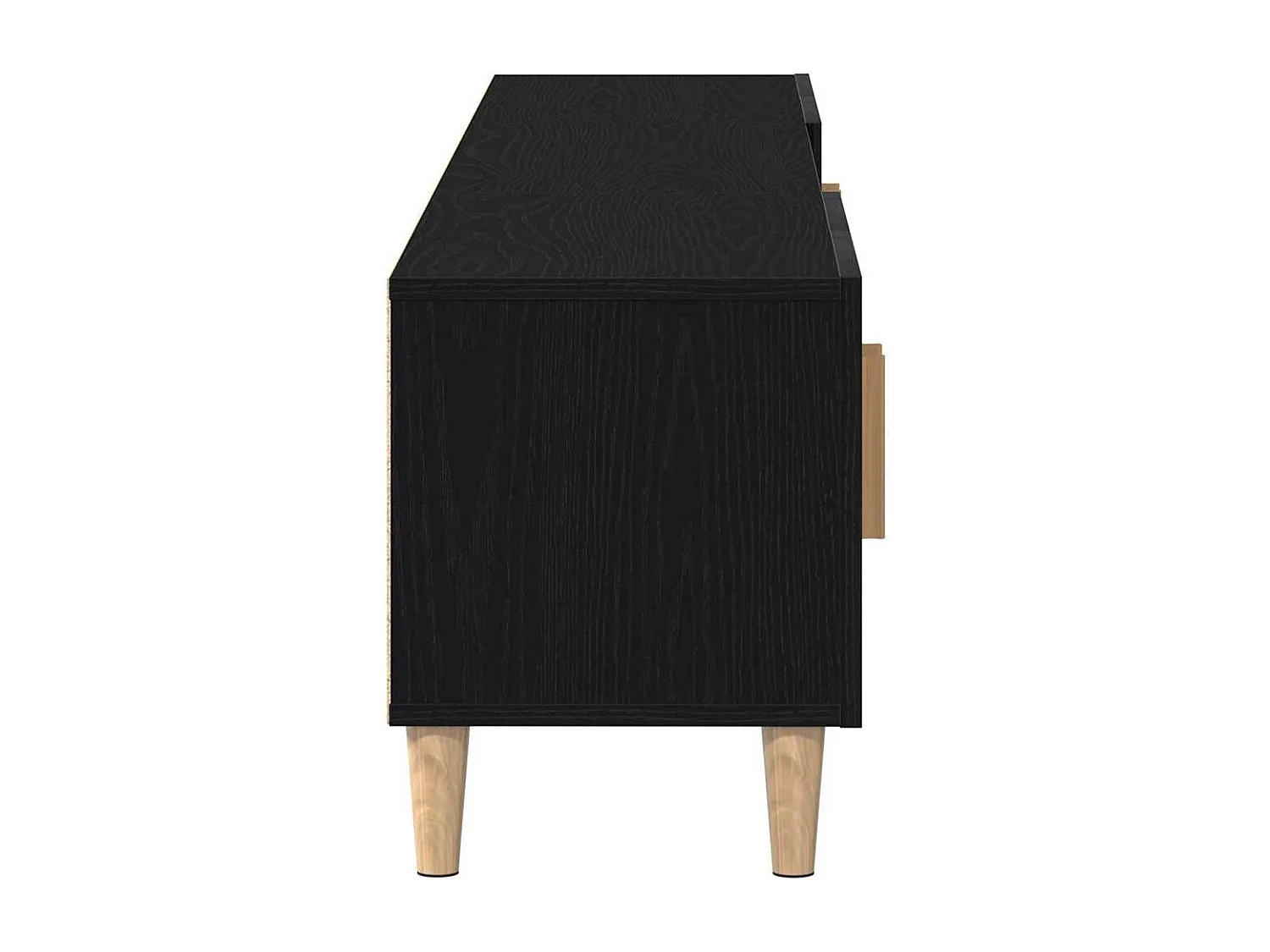 Meuble TV Chêne noir 180 x 31.5 x 40 cm Bois d'ingénierie