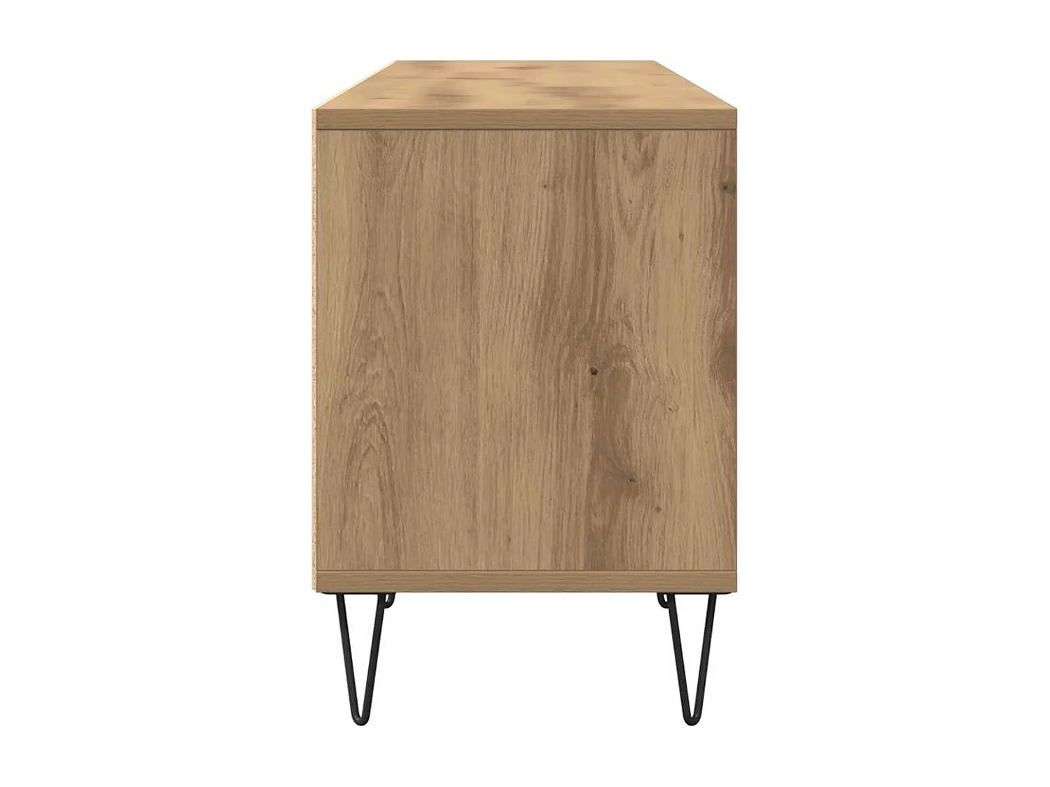 Meuble TV chêne artisanal 150x30x44,5 cm bois d'ingénierie