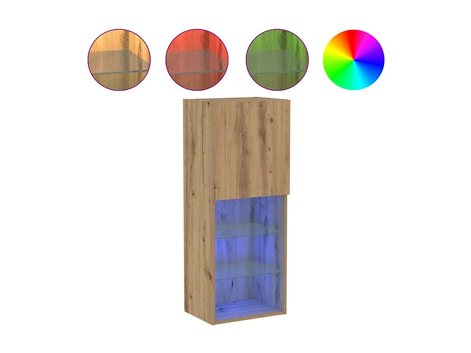 Meuble TV chêne artisanal 40.5 x 30 x 102 cm Bois d'ingénierie