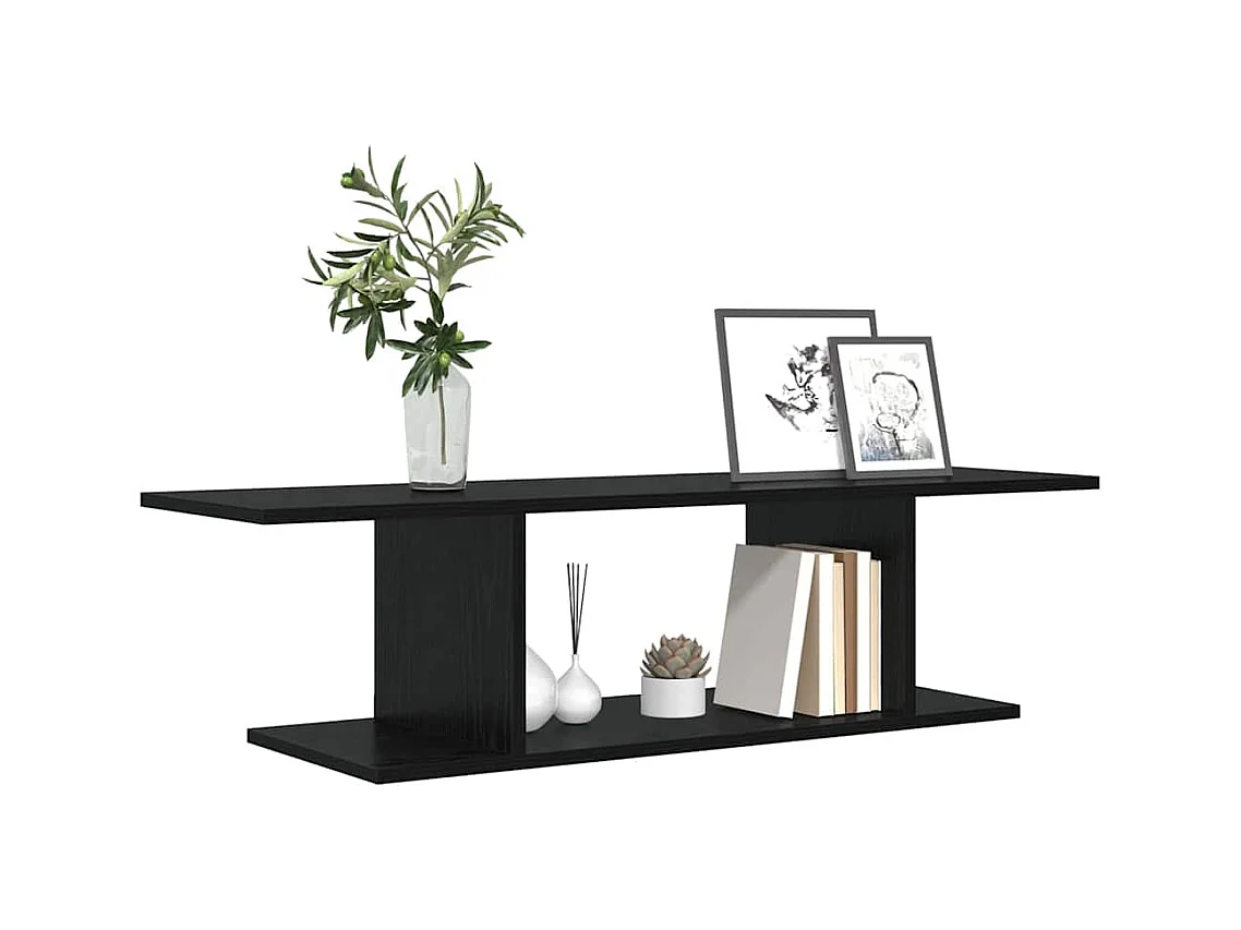 Meuble TV Noir 103 x 30 x 26,5 cm Bois d'ingénierie