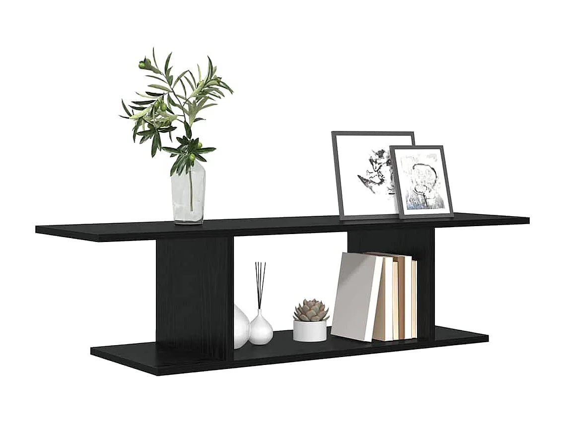 Meuble TV Noir 103 x 30 x 26,5 cm Bois d'ingénierie