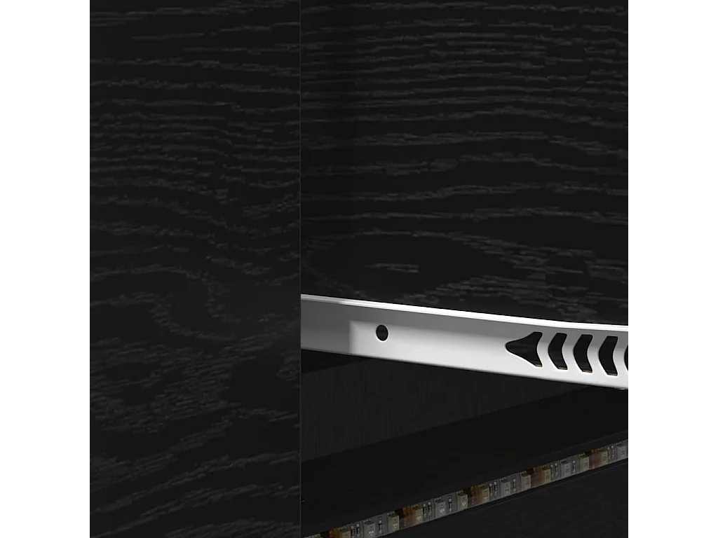 Meuble TV Chêne noir 140 x 34 x 40 cm Bois d'ingénierie