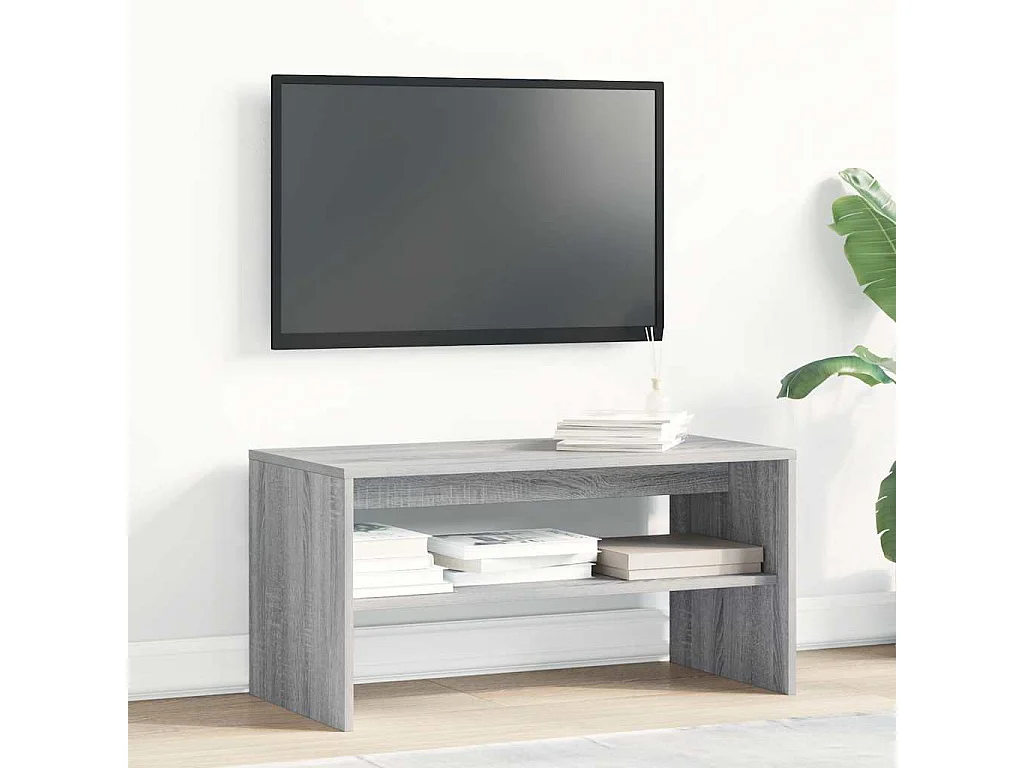 Meuble TV sonoma gris 80x40x40 cm bois d'ingénierie