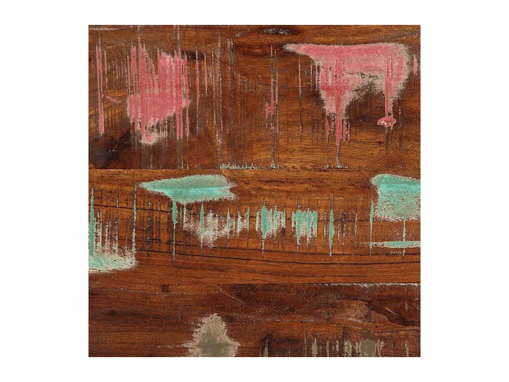 Meuble TV 100x30x35 cm bois de récupération massif