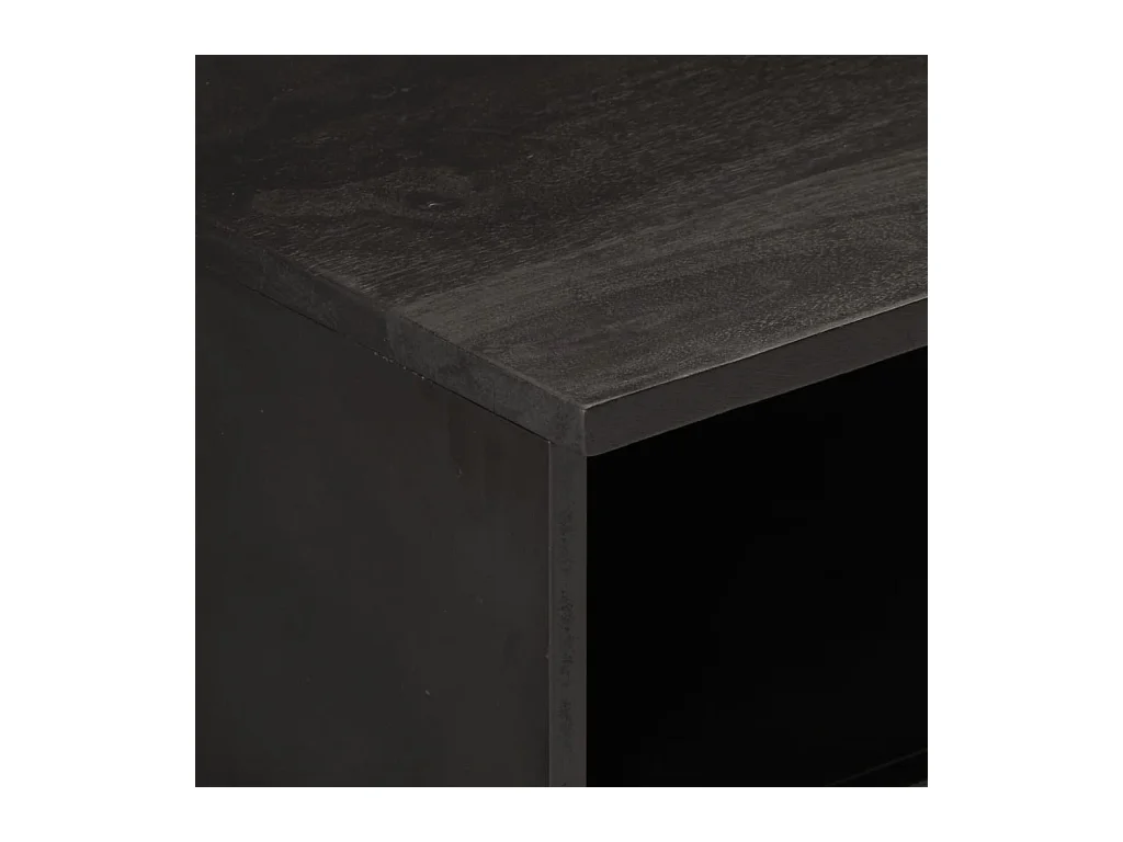 Meuble TV 80x33x46 cm bois massif de manguier