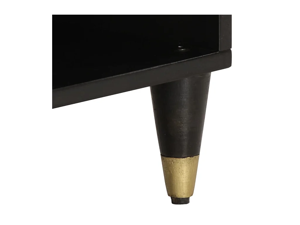 Meuble TV 80x33x46 cm bois massif de manguier