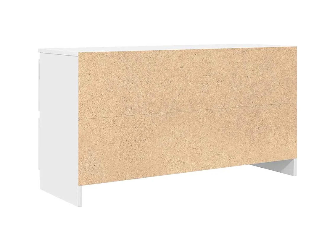 Meuble TV blanc 100x35x54 cm bois d'ingénierie
