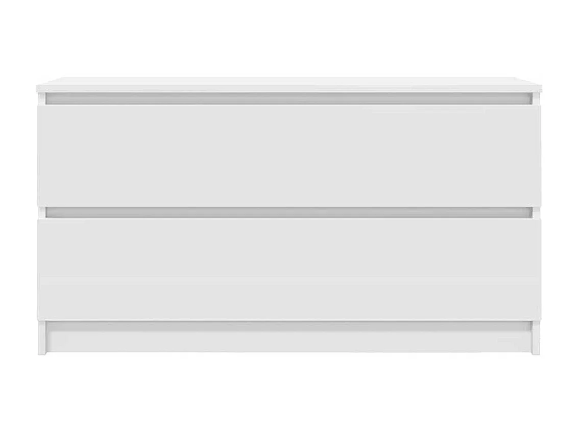 Meuble TV blanc 100x35x54 cm bois d'ingénierie