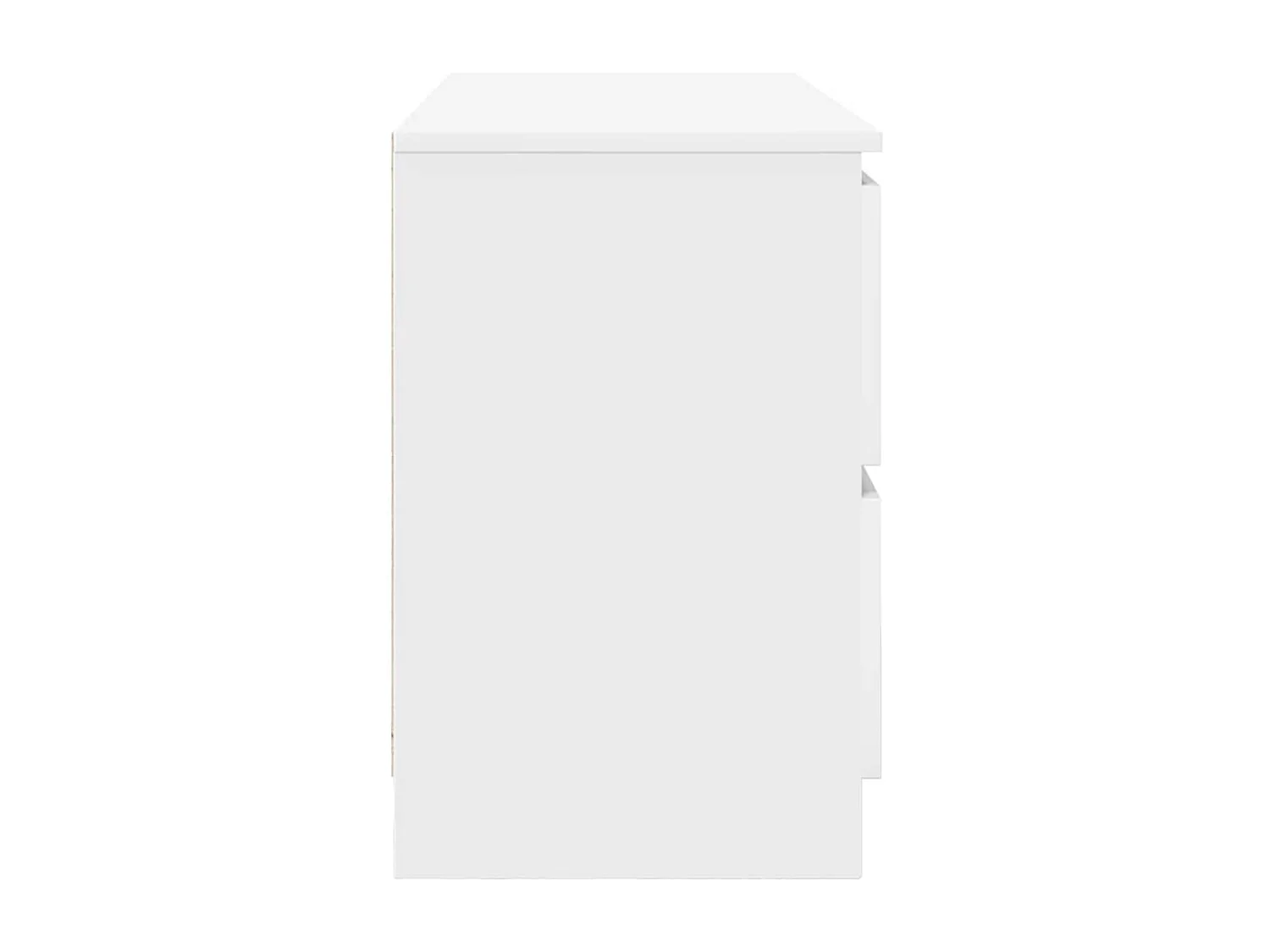 Meuble TV blanc 100x35x54 cm bois d'ingénierie