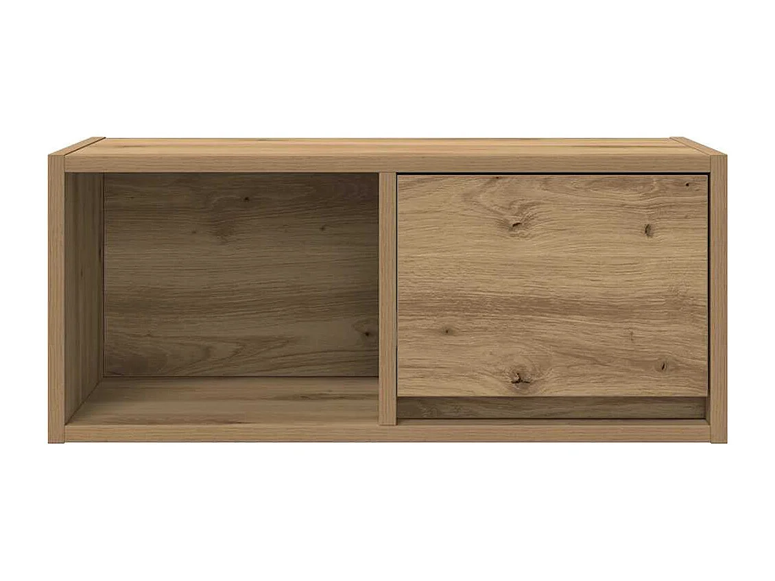 Meubles TV 2 pièces chêne artisanal 60x31x25,5cm bois d'ingénierie