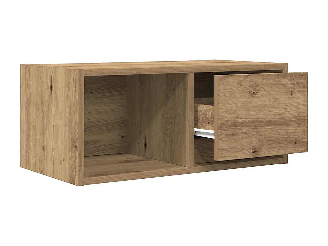 Meubles TV 2 pièces chêne artisanal 60x31x25,5cm bois d'ingénierie