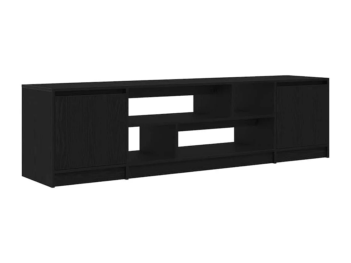 Móvel de TV 188,5x41x50 cm derivados de madeira carvalho preto