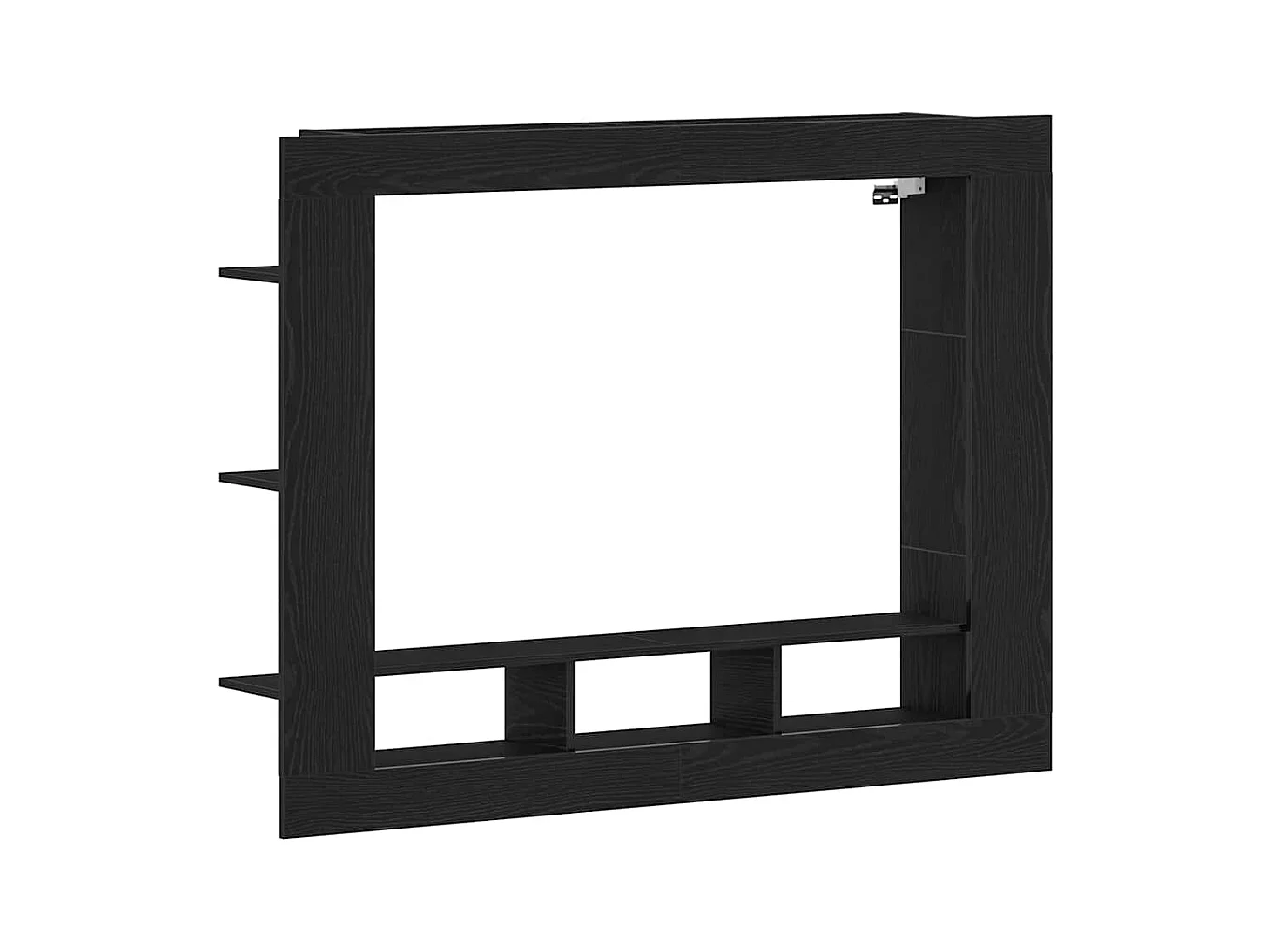 Meuble TV Chêne noir 152 x 22 x 113 cm Bois d'ingénierie