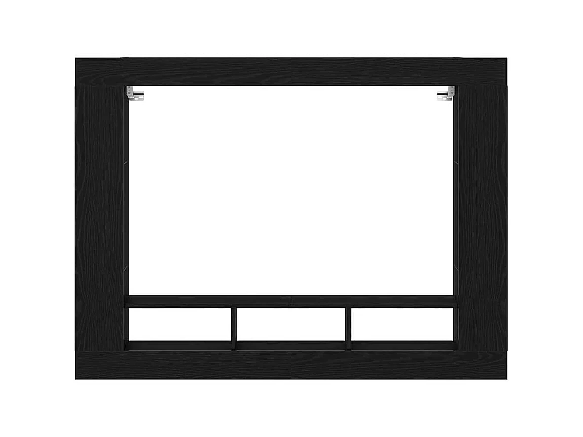 Meuble TV Chêne noir 152 x 22 x 113 cm Bois d'ingénierie