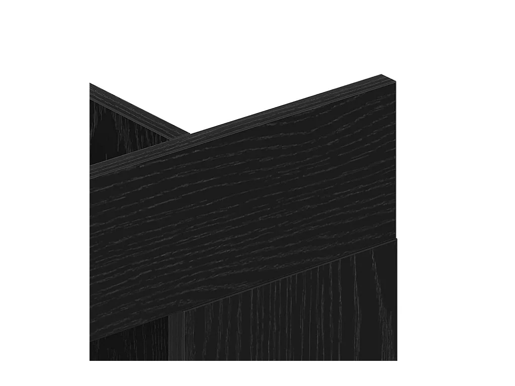 Meuble TV Chêne noir 152 x 22 x 113 cm Bois d'ingénierie