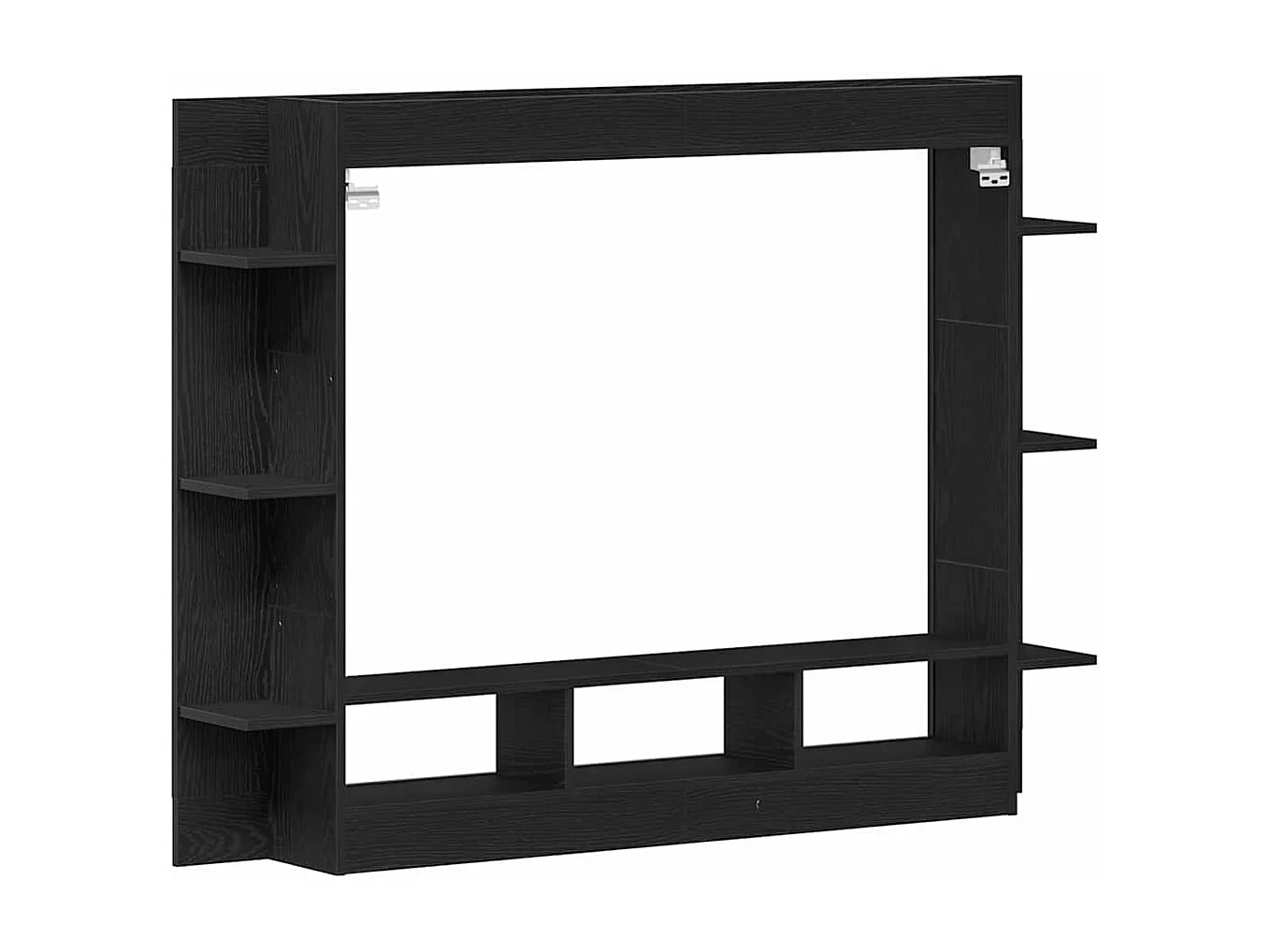 Gabinete para TV Carvalho preto 152 x 22 x 113 cm