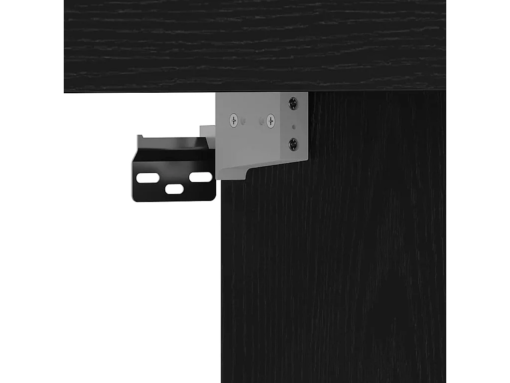 Gabinete para TV Carvalho preto 152 x 22 x 113 cm